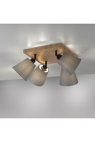 Plafondlamp - Naturel - 4 x 40 W