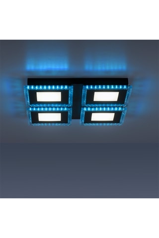 Plafoniera LED - Nero - 4 x 17 W