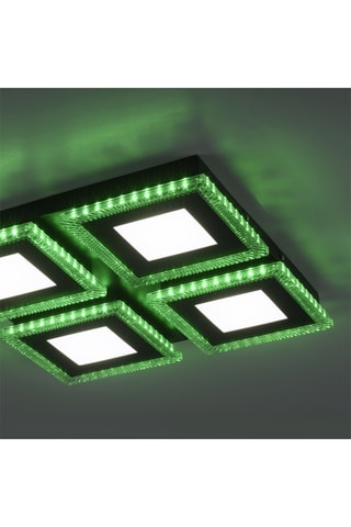 Plafoniera LED - Nero - 4 x 17 W