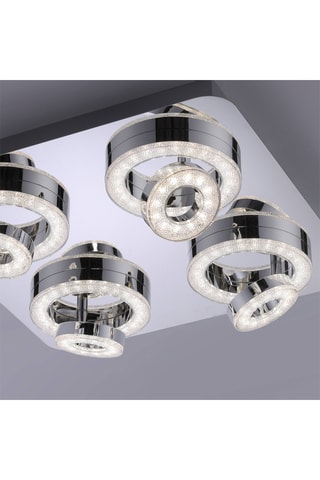 Plafoniera LED - Argentato - 4 x 3,1 W e 4 x 2,8 W