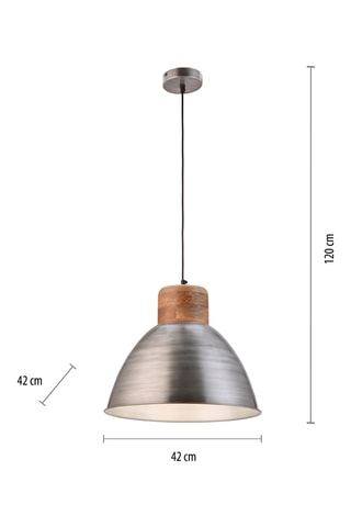 Hanglamp - Grijs - 40 W