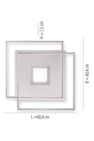 Plafoniera LED - Argentato - 45 W