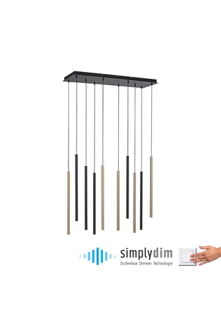 Ledhanglamp - Zwart - 12 x 4,2 W