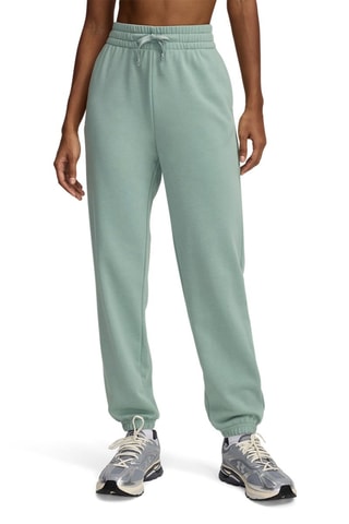 Calças de cintura alta - Verde-água