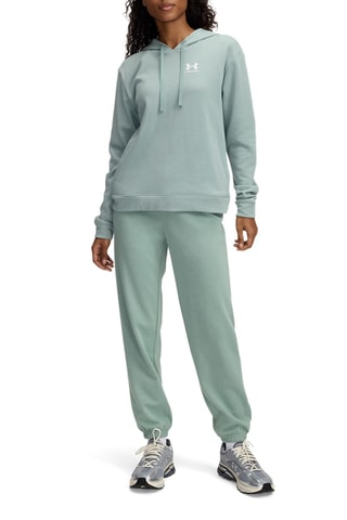 Calças de cintura alta - Verde-água