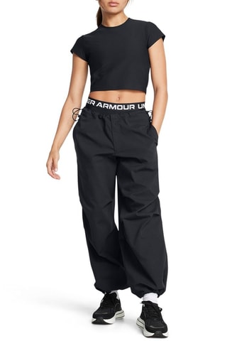 T-shirt cropped d’entraînement Meridian - Noir