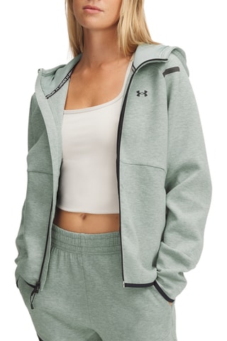 Sweat polaire à capuche - Vert d’eau