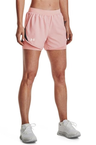 Short de running 2-en-1 - Rose