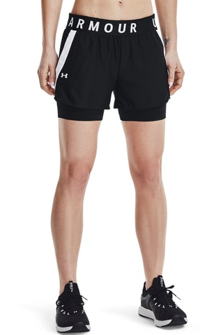 Short d’entrainement Play Up 2-in-1 - Noir