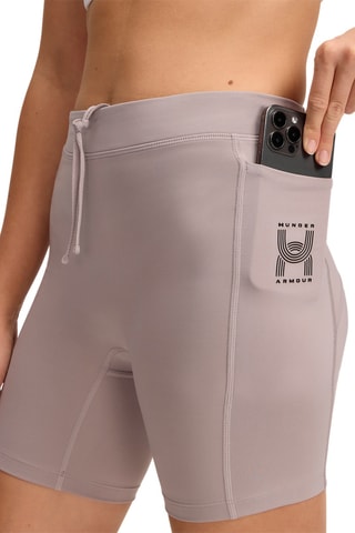 Short de running taille haute - Gris clair