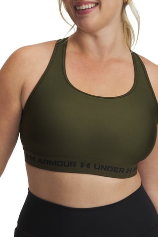 Brassière d’entrainement push-up Crossback - Vert olive