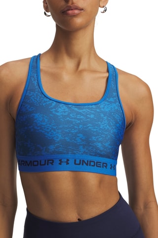Brassière d’entrainement push-up tie and dye Crossback - Bleu marine