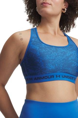 Brassière d’entrainement push-up tie and dye Crossback - Bleu marine