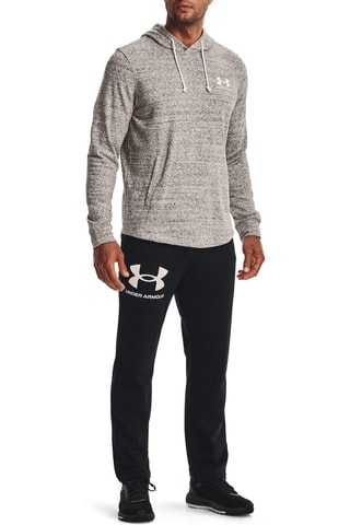 T-shirt à capuche Rival Terry - Blanc et gris chiné