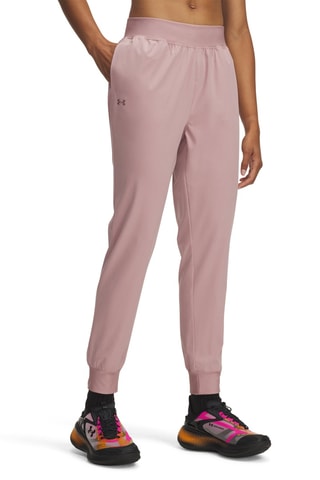 Pantalon taille haute Rival Woven - Rose