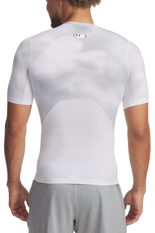 T-shirt d’entraînement dip and dye Heatgear - Blanc