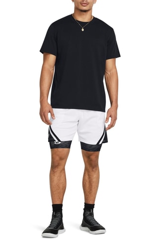 Short d’entraînement 2-en-1 Curry - Blanc