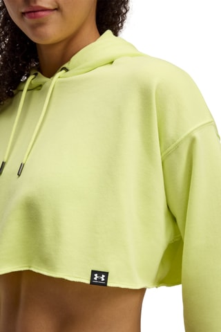 Sweat court à capuche  Icon Terry - Vert clair