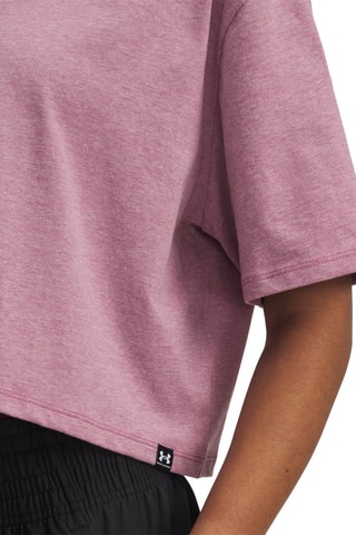 T-shirt cropped d’entraînement Rival Knit - Rose