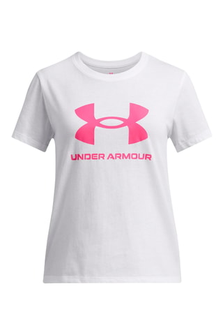 T-shirt Core Graphics - Blanc et fuchsia