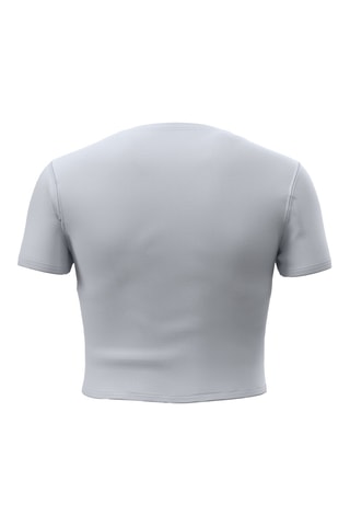 T-shirt cropped Rival Knit - Gris