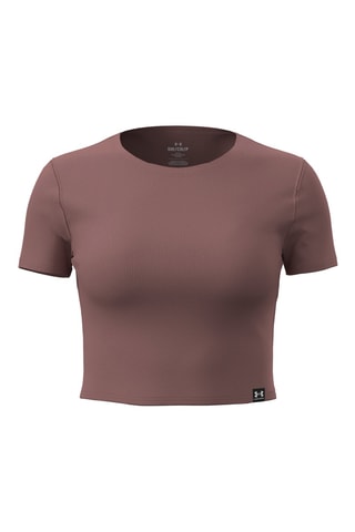 T-shirt cropped Rival Knit - Marron