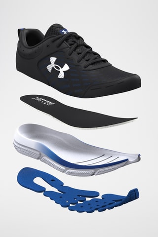 Chaussures de running en cuir Assert - Noir