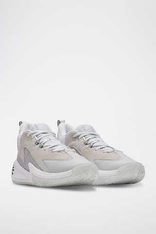 Chaussures de basketball en cuir Curry Essentials - Gris clair