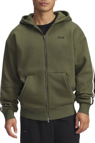 Sweat polaire à capuche Icon - Vert foncé