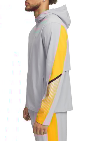 Veste de running à capuche Velociti - Gris clair