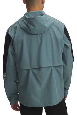 Veste de running à capuche Velociti - Bleu canard