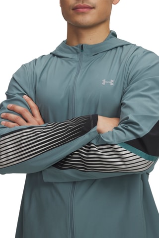 Veste de running à capuche Velociti - Bleu canard