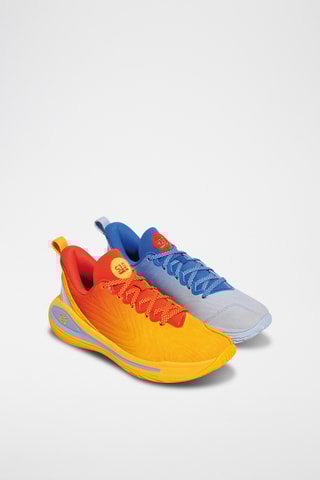Chaussures de basketball en cuir Curry 12 - Ciel et jaune