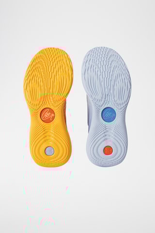 Chaussures de basketball en cuir Curry 12 - Ciel et jaune