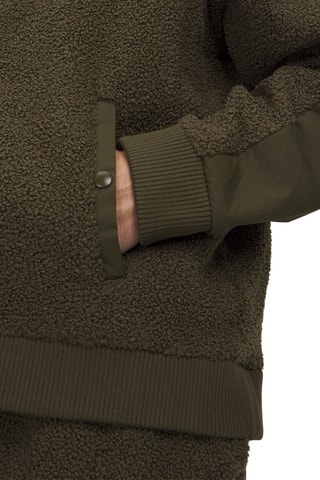 Sweat polaire à capuche - Kaki