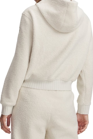 Sweat polaire à capuche High Pile - Blanc