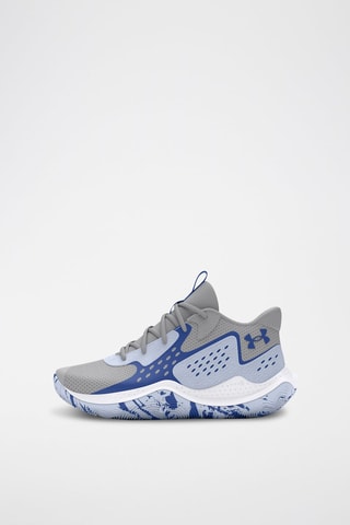 Baskets en cuir Jet'23 - Gris et bleu