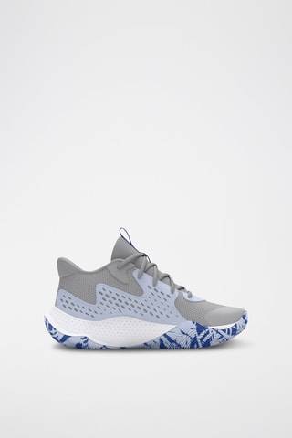 Baskets en cuir Jet'23 - Gris et bleu