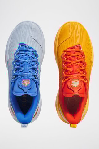 Chaussures de basketball en cuir Curry Pinnacle - Bleu cobalt