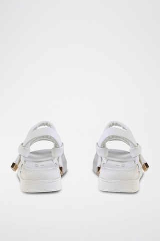 Sandales plateformes - Beige et doré