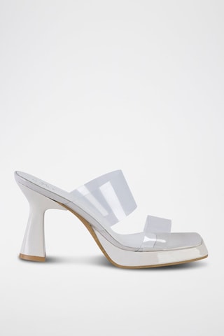 Mules à talons - Blanc