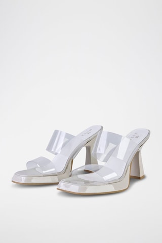 Mules à talons - Blanc