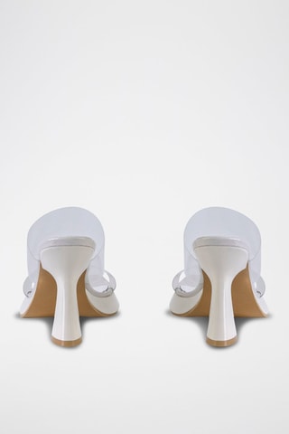 Mules à talons - Blanc