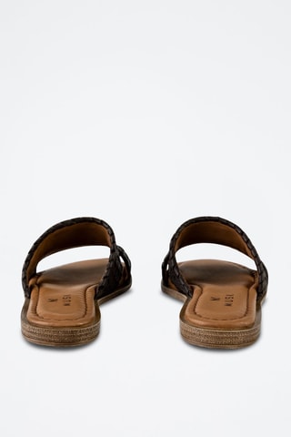 Mules en cuir - Marron