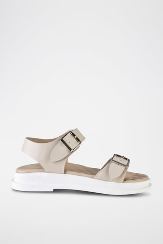 Sandales en cuir - Beige