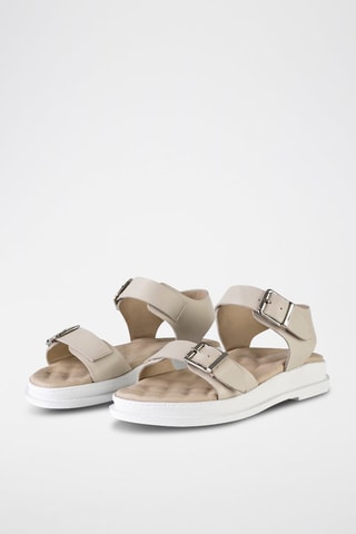 Sandales en cuir - Beige