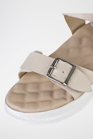 Sandales en cuir - Beige