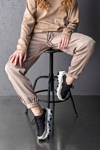 Sneakers - Beige et noir