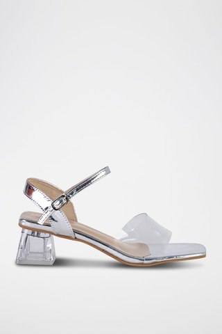Sandales à talons - Argenté