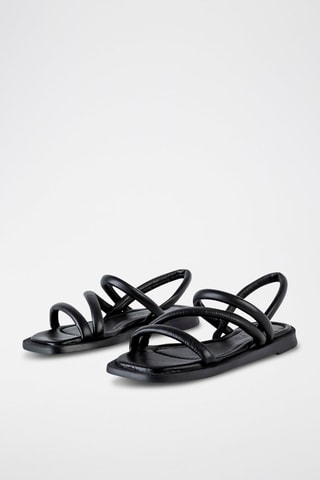 Sandales en cuir - Noir